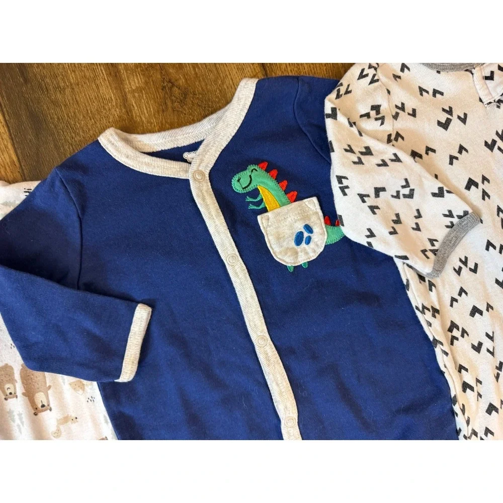 Baby Boy Sleepers Clothes 3/6 6 Months Lot Footies Bundle 1 Piece Outfits Pajama